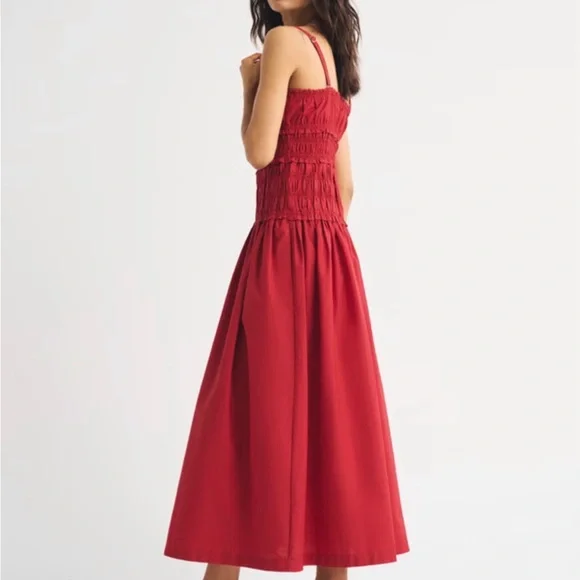 Abercrombie & Fitch Red Maxi Dress - Picture 4 of 6